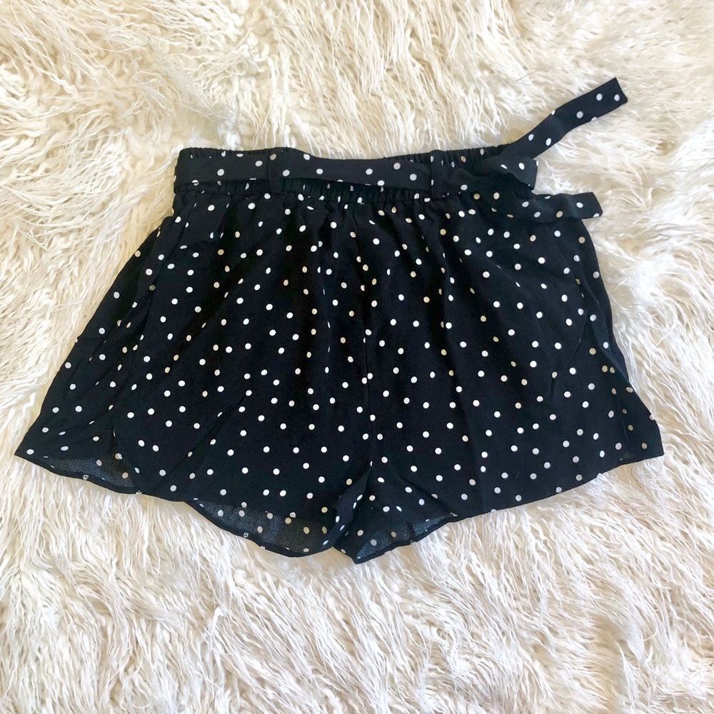 Urban Outfitters Black Polka Dot Shorts